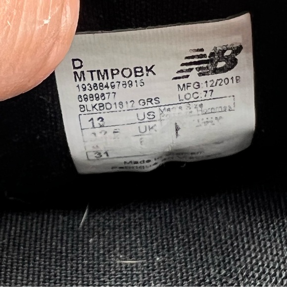 New Balance Sz 13 Fresh Foam Tempo Running Shoes Black Gray White Men - Picture 7 of 8